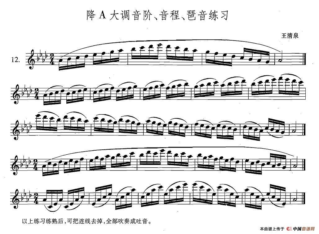 午夜福利专区在线视频 萨克斯练习曲合集（4—12）降A大调音阶，音程，琶音练习