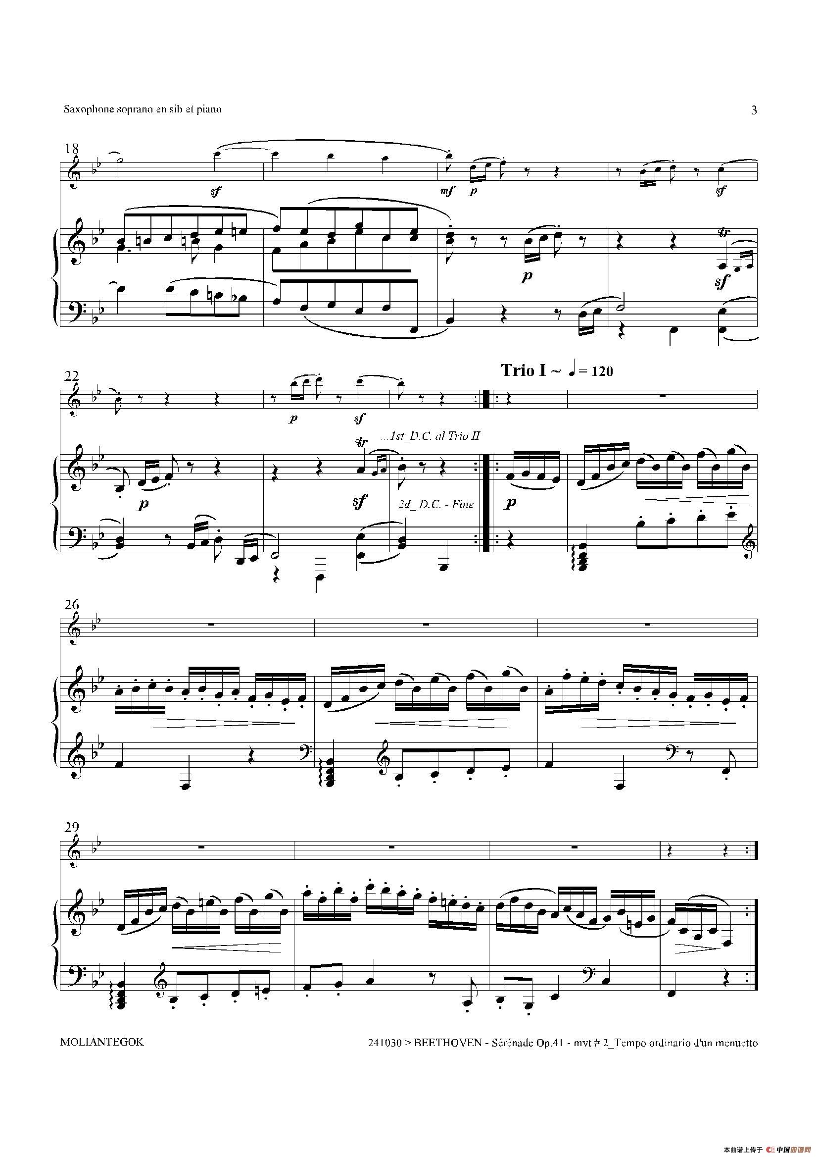 午夜福利专区在线视频 小夜曲 Op.41（高音萨克斯+钢琴伴奏）