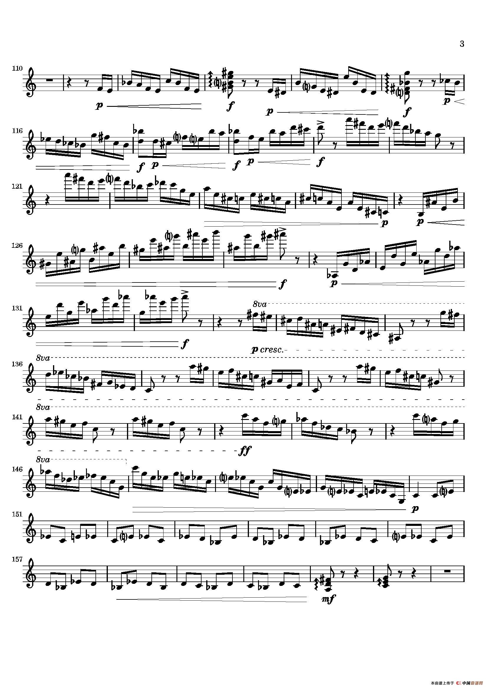 五十路の完熟豊満无码 Movement（萨克斯四重奏与打击乐）（第一木琴分谱）
