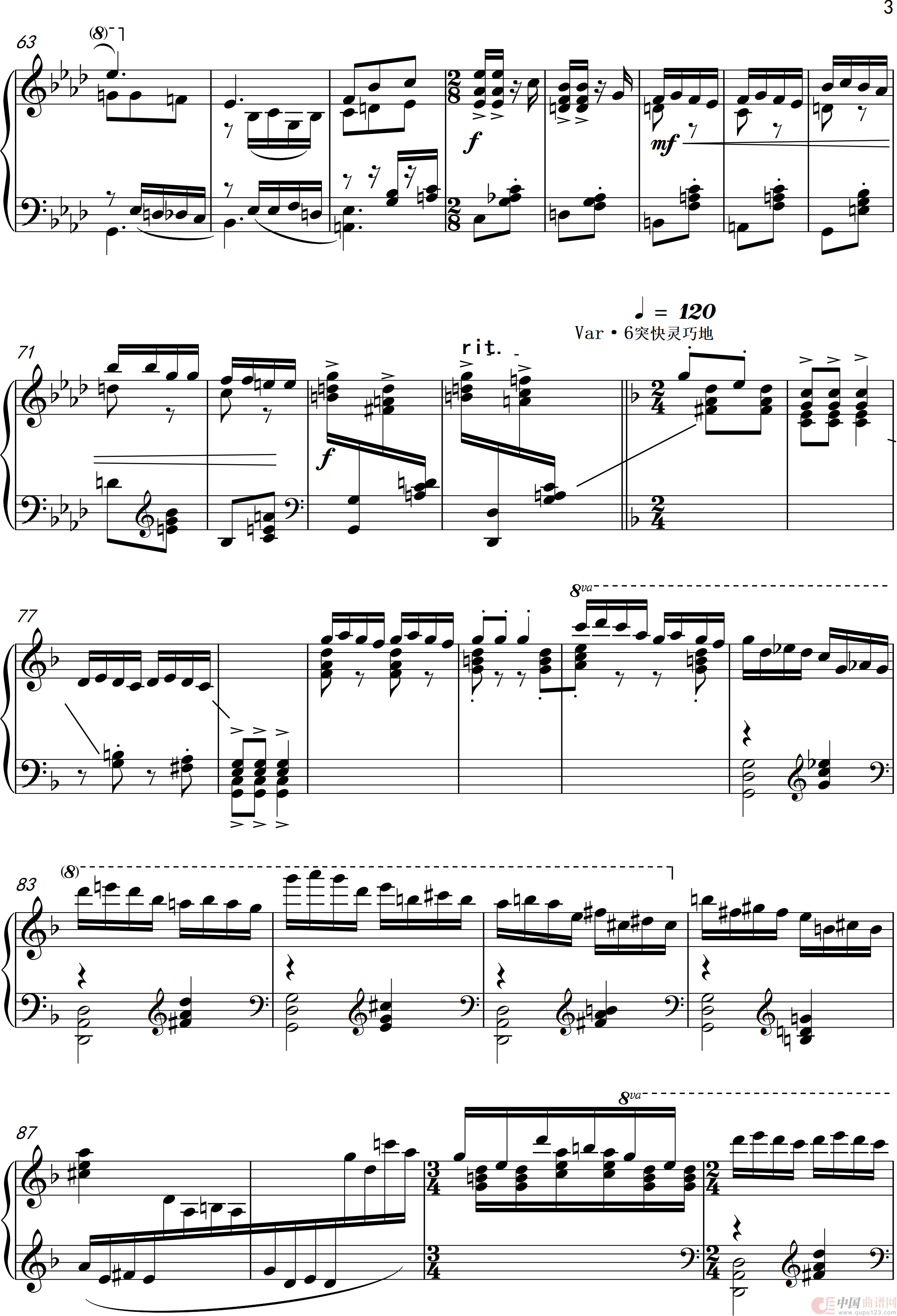 变奏曲“邀舞”Variations Lnvtation to dance（钢琴独奏Piano Solo）